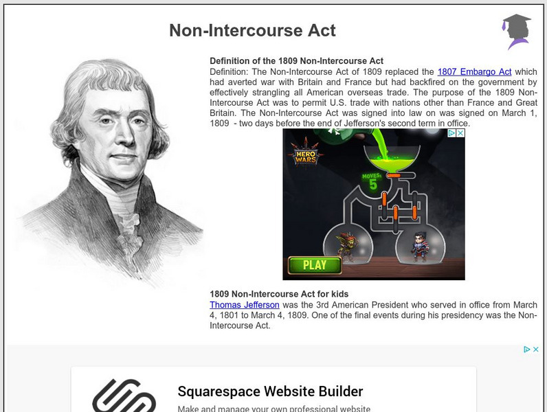 Siteseen: American Historama: Non Intercourse Act Article Siteseen: American Historama: Non Intercourse Act Article
