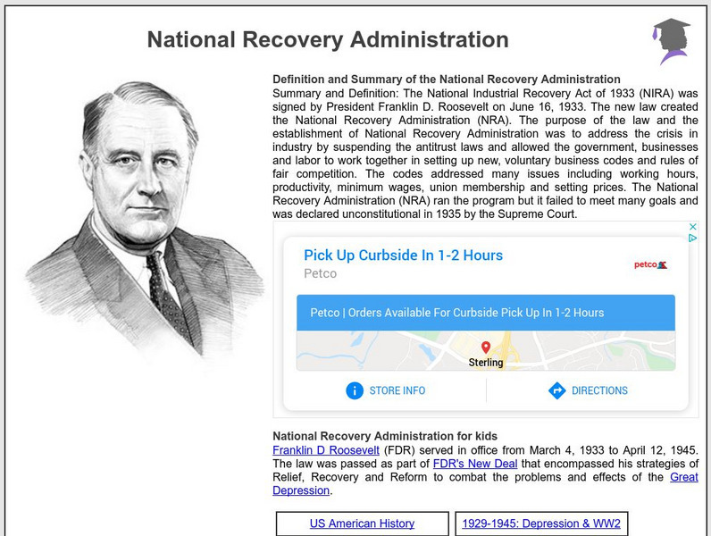 Siteseen: American Historama: National Recovery Administration Article Siteseen: American Historama: National Recovery Administration Article
