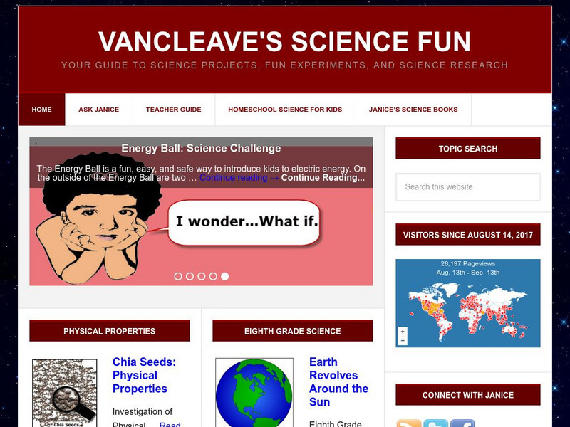 Van Cleave's Science Fun Website Van Cleave's Science Fun Website