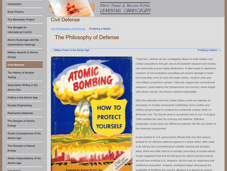 Oregon State University: Atomic Energy and Nuclear History: Civil Defense Website Oregon State University: Atomic Energy and Nuclear History: Civil Defense Website