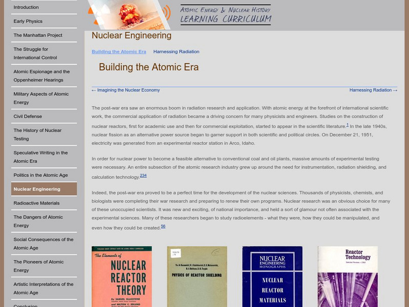 Oregon State: Nuclear Engineering: Building the Atomic Era Website Oregon State: Nuclear Engineering: Building the Atomic Era Website
