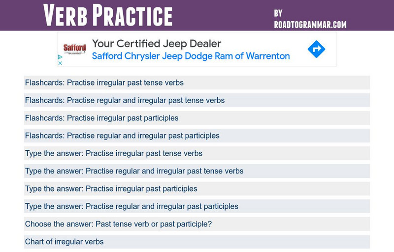 Road to Grammar: Verb Forms Interactive Road to Grammar: Verb Forms Interactive