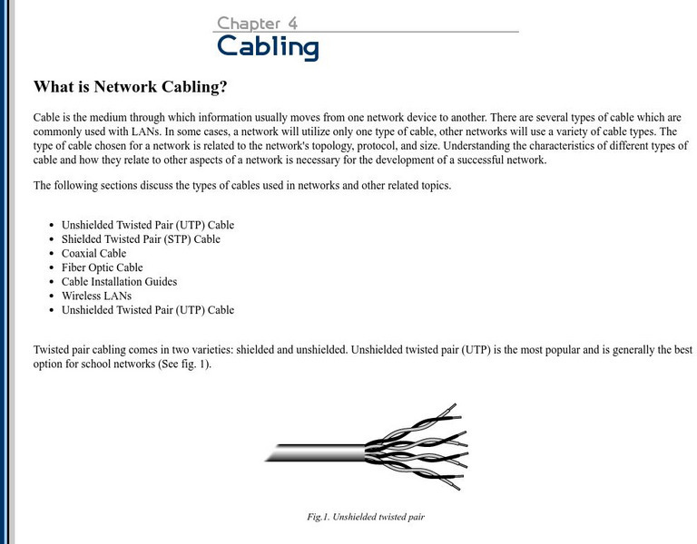 Fcit: Fiber Optic Cable Handout
