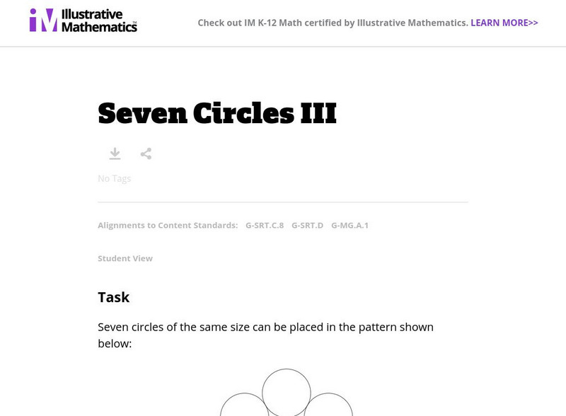 Illustrative Mathematics: G Srt, G Mg Seven Circles Iii Lesson Plan Illustrative Mathematics: G Srt, G Mg Seven Circles Iii Lesson Plan