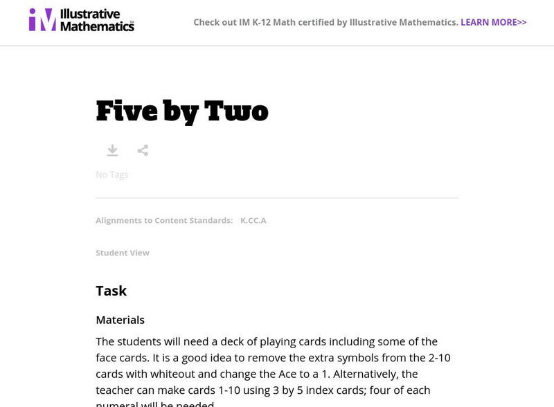 Illustrative Mathematics: Five by Two Lesson Plan