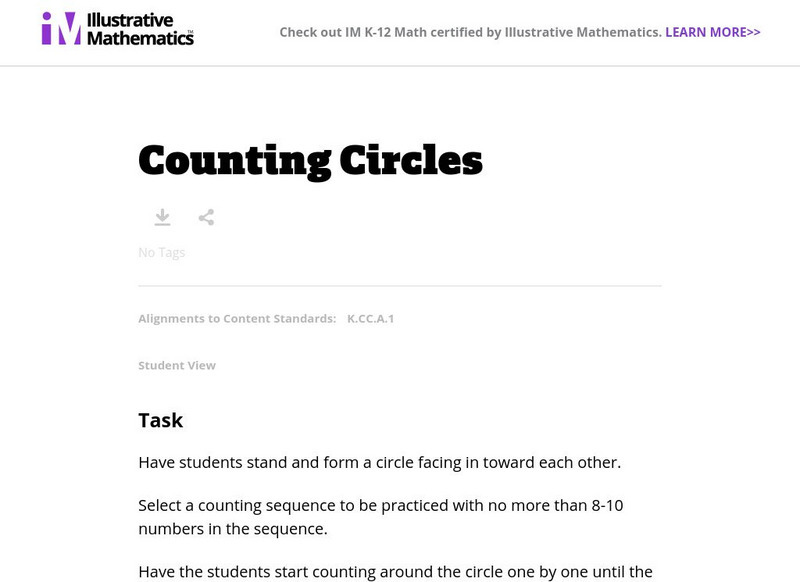 Illustrative Mathematics: Counting Circles Lesson Plan Illustrative Mathematics: Counting Circles Lesson Plan