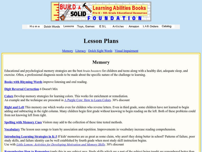 Language Arts and Skills Lesson Plans for Special Needs Lesson Plan Language Arts and Skills Lesson Plans for Special Needs Lesson Plan