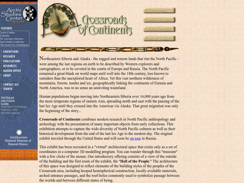National Museum of Natural History: Crossroads of Continents Website National Museum of Natural History: Crossroads of Continents Website