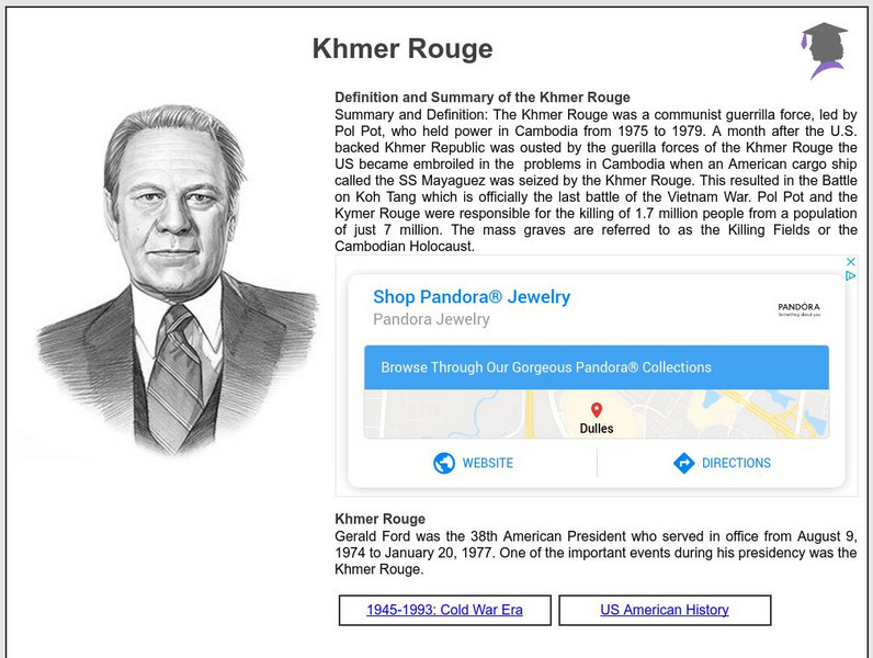 Siteseen: American Historama: Khmer Rouge Article