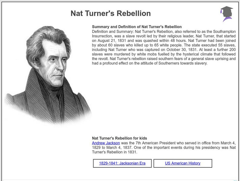 Siteseen: American Historama: Nat Turner's Rebellion Article Siteseen: American Historama: Nat Turner's Rebellion Article