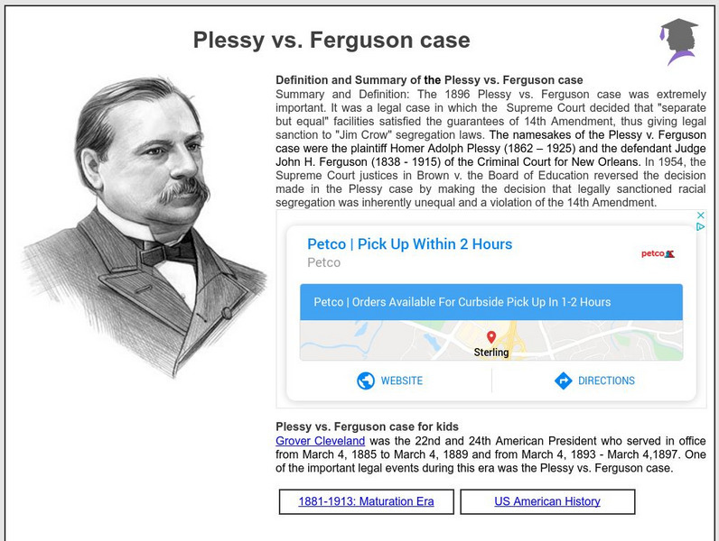 Siteseen: American Historama: Plessy vs. Ferguson Case Article Siteseen: American Historama: Plessy vs. Ferguson Case Article
