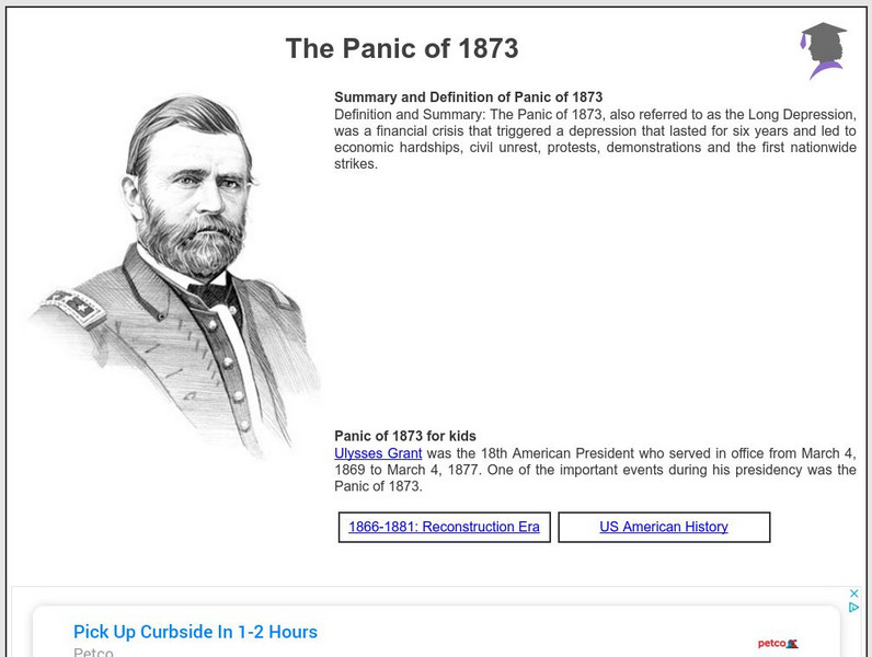 Siteseen: American Historama: The Panic of 1873 Article Siteseen: American Historama: The Panic of 1873 Article