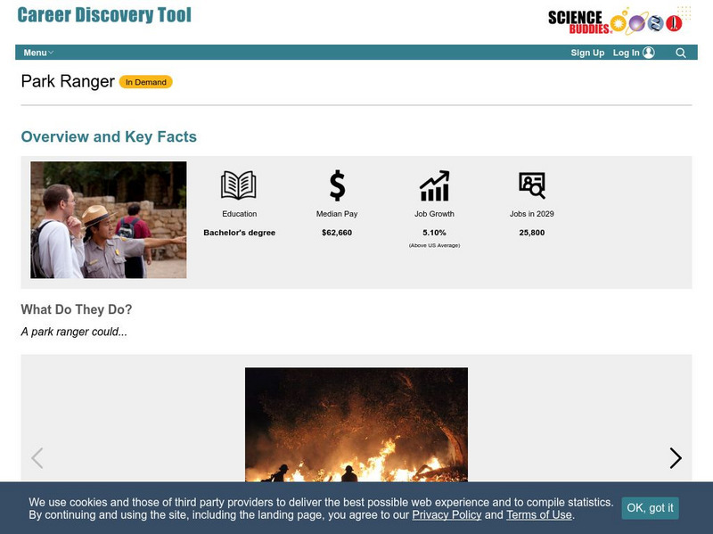 Science Buddies: Career Profile: Park Ranger Website Science Buddies: Career Profile: Park Ranger Website