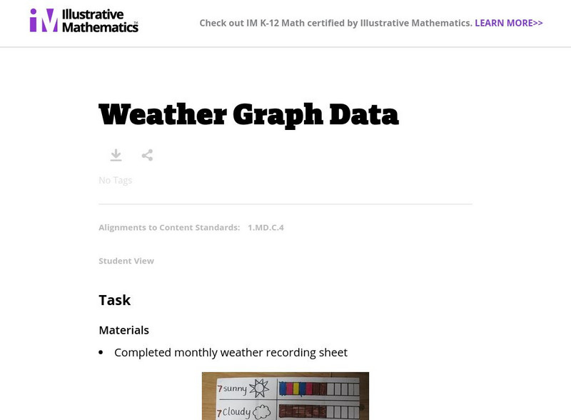 Illustrative Mathematics: Weather Graph Data Lesson Plan Illustrative Mathematics: Weather Graph Data Lesson Plan