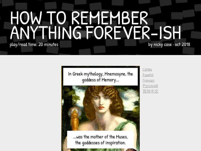 Nicky case how to remember anything forever ish website for 9th 10th