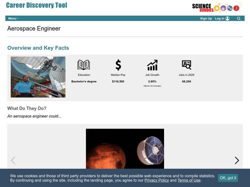 Science Buddies: Career Profile: Aerospace Engineer Activity Science Buddies: Career Profile: Aerospace Engineer Activity
