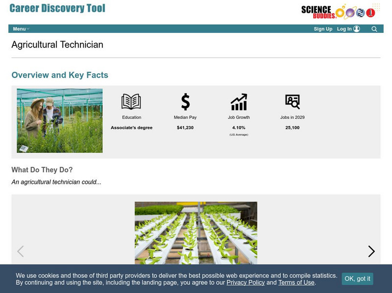 Science Buddies: Career Profile: Agricultural Technician Website Science Buddies: Career Profile: Agricultural Technician Website