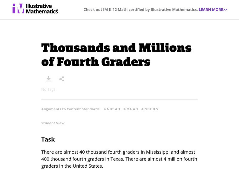 Illustrative Mathematics: 4.nbt Millions and Billions of People Unknown Type Illustrative Mathematics: 4.nbt Millions and Billions of People Unknown Type