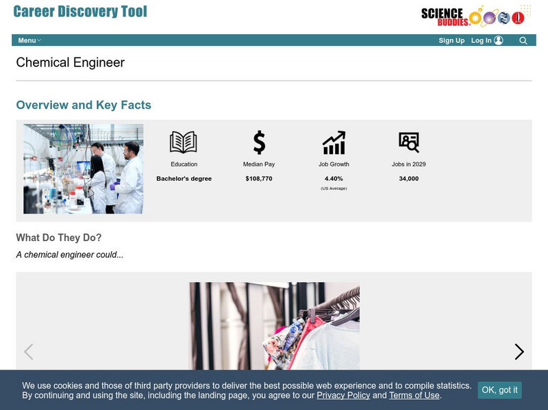Science Buddies: Career Profile: Chemical Engineer Activity Science Buddies: Career Profile: Chemical Engineer Activity