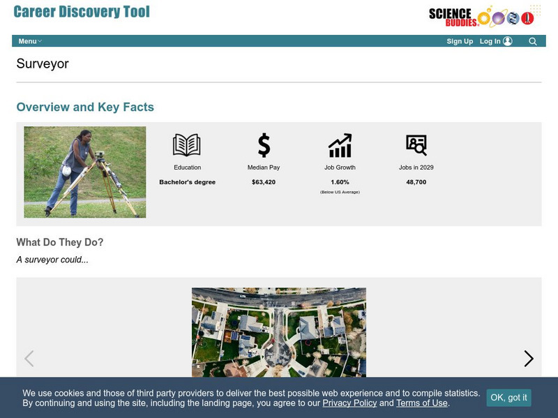 Science Buddies: Career Profile: Surveyor Handout Science Buddies: Career Profile: Surveyor Handout