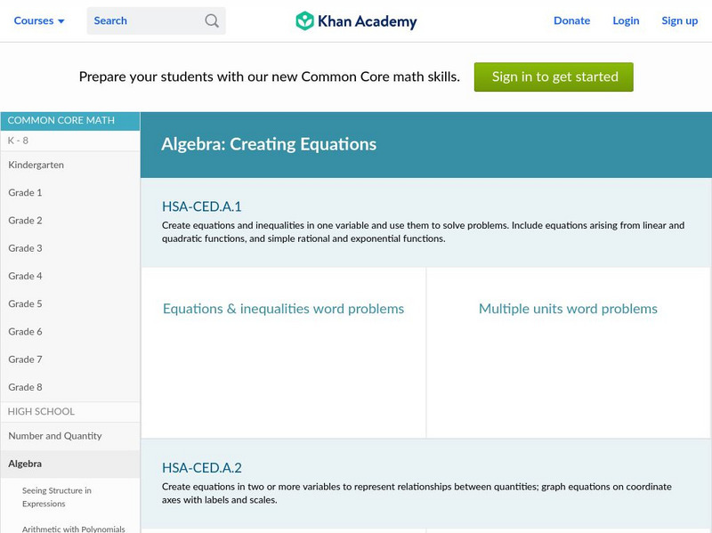 Khan Academy: Equations & Inequalities Word Problems Unit Plan Khan Academy: Equations & Inequalities Word Problems Unit Plan