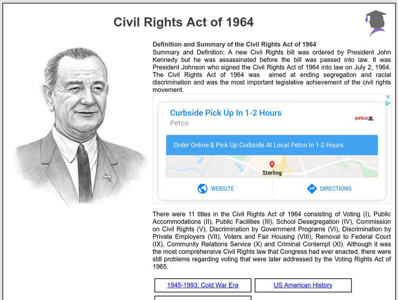 Siteseen: American Historama: Civil Rights Act of 1964 Article Siteseen: American Historama: Civil Rights Act of 1964 Article