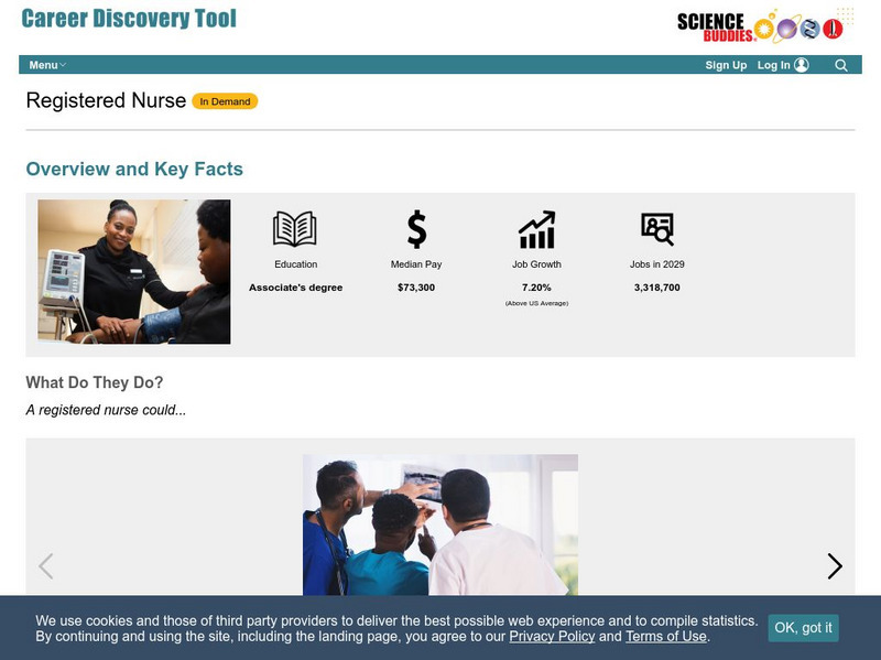 Science Buddies: Career Profile: Registered Nurse Website Science Buddies: Career Profile: Registered Nurse Website