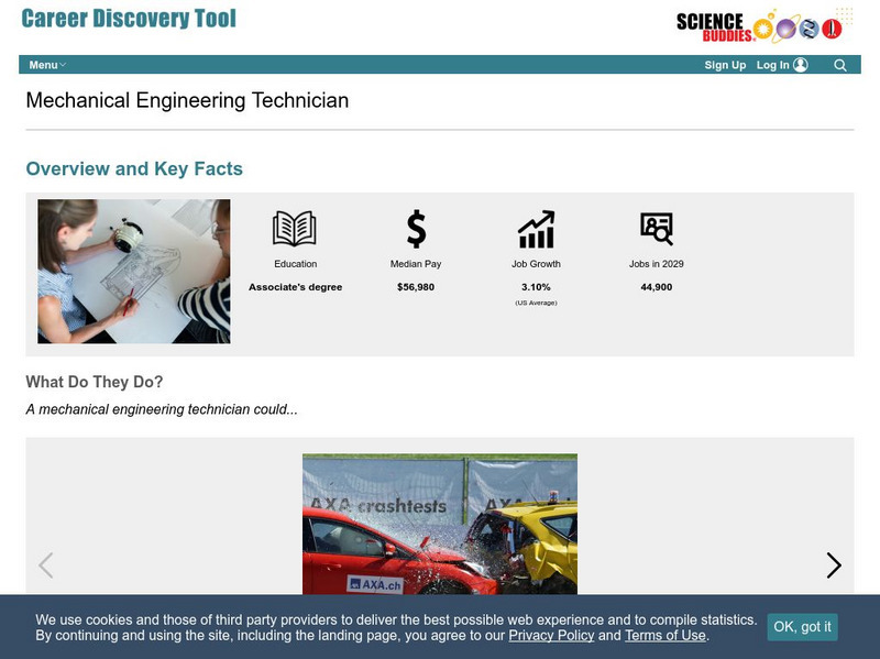 Science Buddies: Science Careers: Mechanical Engineering Technician Activity Science Buddies: Science Careers: Mechanical Engineering Technician Activity