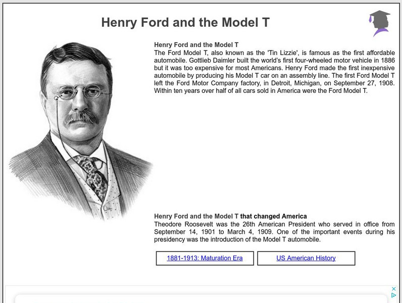 Siteseen: American Historama: Henry Ford and the Model T Article Siteseen: American Historama: Henry Ford and the Model T Article