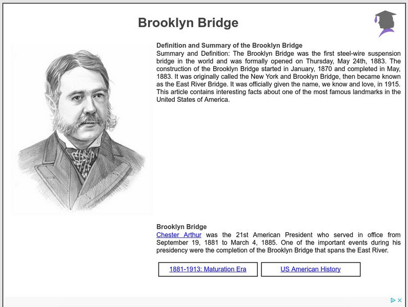 Siteseen: American Historama: Brooklyn Bridge Article Siteseen: American Historama: Brooklyn Bridge Article