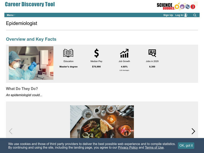Science Buddies: Career Profile: Epidemiologist Website Science Buddies: Career Profile: Epidemiologist Website