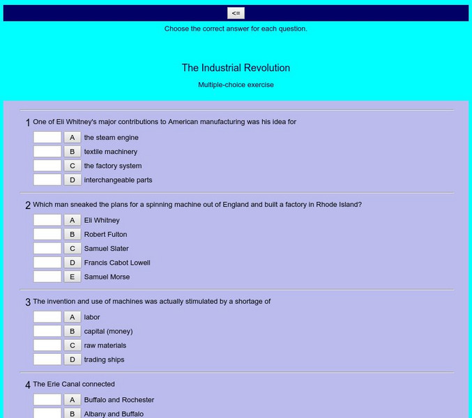 Mrs. Newmark's Page: The Industrial Revolution Unknown Type Mrs. Newmark's Page: The Industrial Revolution Unknown Type