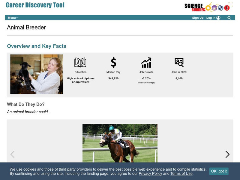 Science Buddies: Career Profile: Animal Breeder Website Science Buddies: Career Profile: Animal Breeder Website