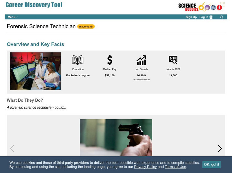 Science Buddies: Career Profile: Forensic Science Technician Website Science Buddies: Career Profile: Forensic Science Technician Website