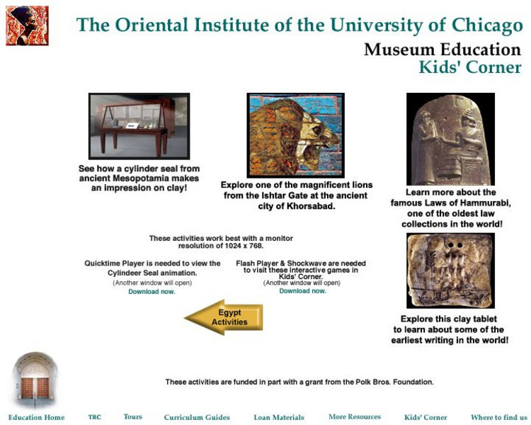 Museum Education: Kids' Corner Activity Museum Education: Kids' Corner Activity