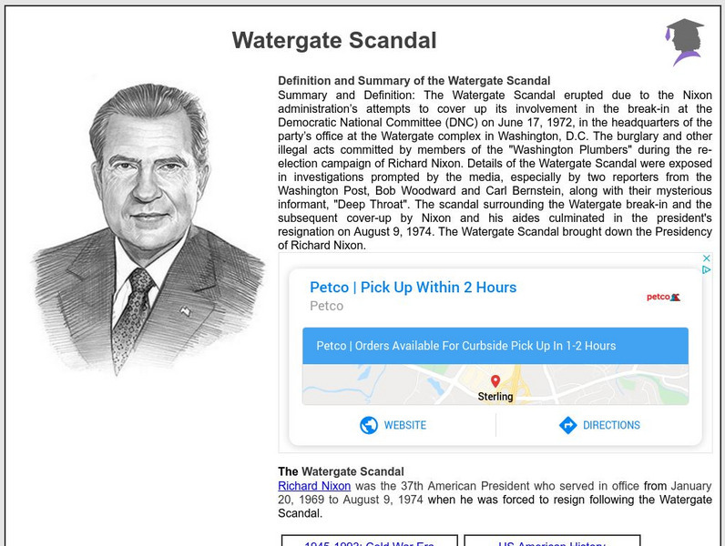 Siteseen: American Historama: Watergate Scandal Article