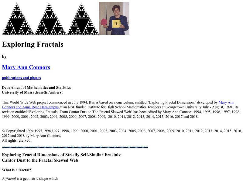 Fractal Project: Exploring Fractals Activity