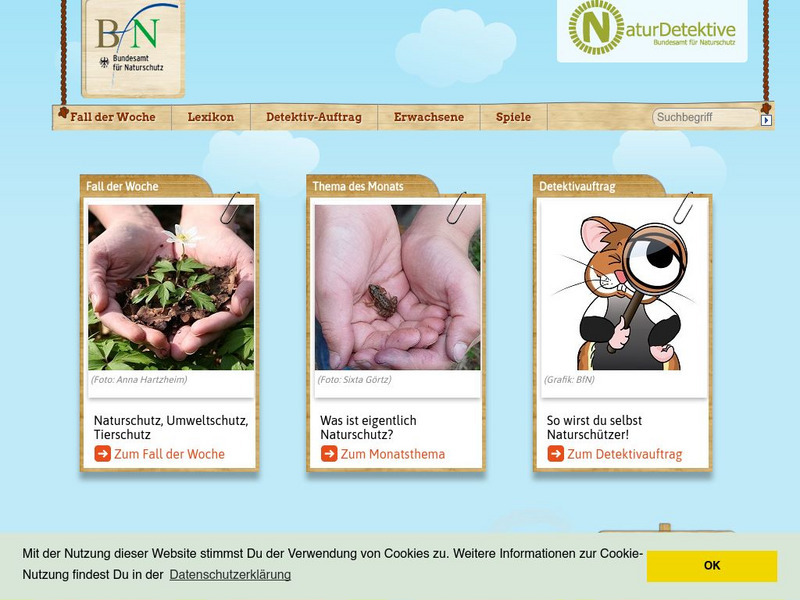 Naturdetektive (German) Website Naturdetektive (German) Website