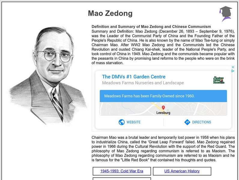 Siteseen: American Historama: Mao Zedong Article Siteseen: American Historama: Mao Zedong Article
