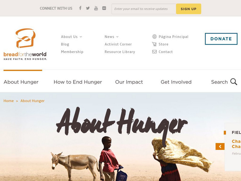 Bread for the World: About Hunger Website Bread for the World: About Hunger Website