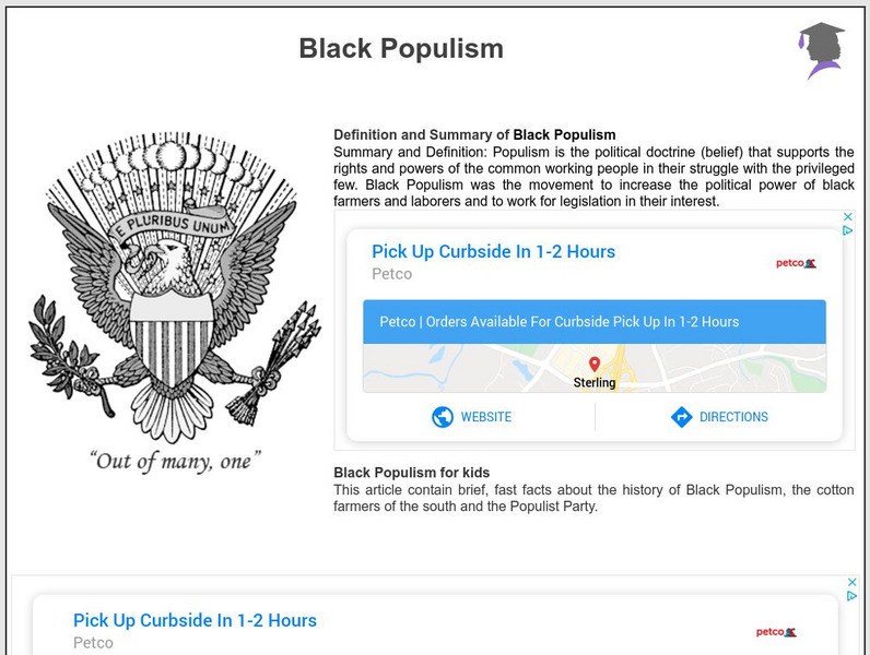 Siteseen: American Historama: Black Populism Article Siteseen: American Historama: Black Populism Article