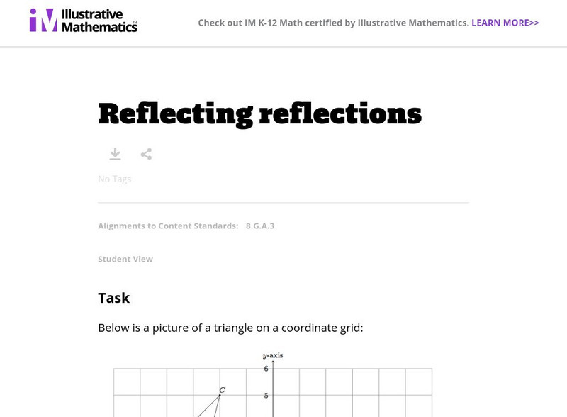 Illustrative Mathematics: 8.g Reflecting Reflections Lesson Plan Illustrative Mathematics: 8.g Reflecting Reflections Lesson Plan