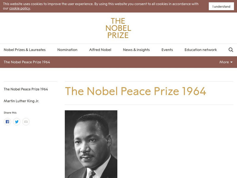 The Nobel Prize: The Nobel Peace Prize 1964 Handout The Nobel Prize: The Nobel Peace Prize 1964 Handout