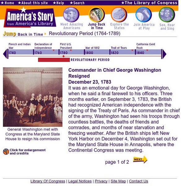 Loc: George Washington Resigns Activity Loc: George Washington Resigns Activity