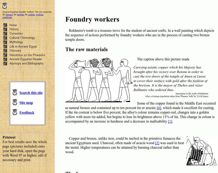 Reshafim: Foundry Workers Handout Reshafim: Foundry Workers Handout