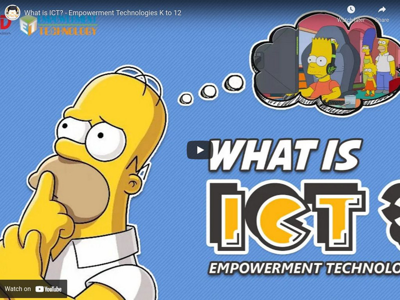 Ict Tech Tips: What Is Ict? Empowerment Technologies K to 12 Instructional Video