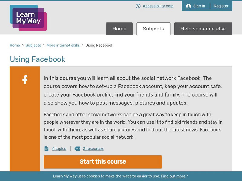 Learn My Way: Using Facebook Unit Plan