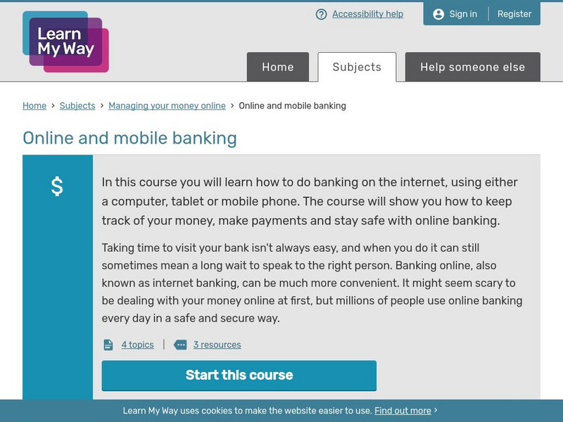 Learn My Way: Online and Mobile Banking Unit Plan Learn My Way: Online and Mobile Banking Unit Plan