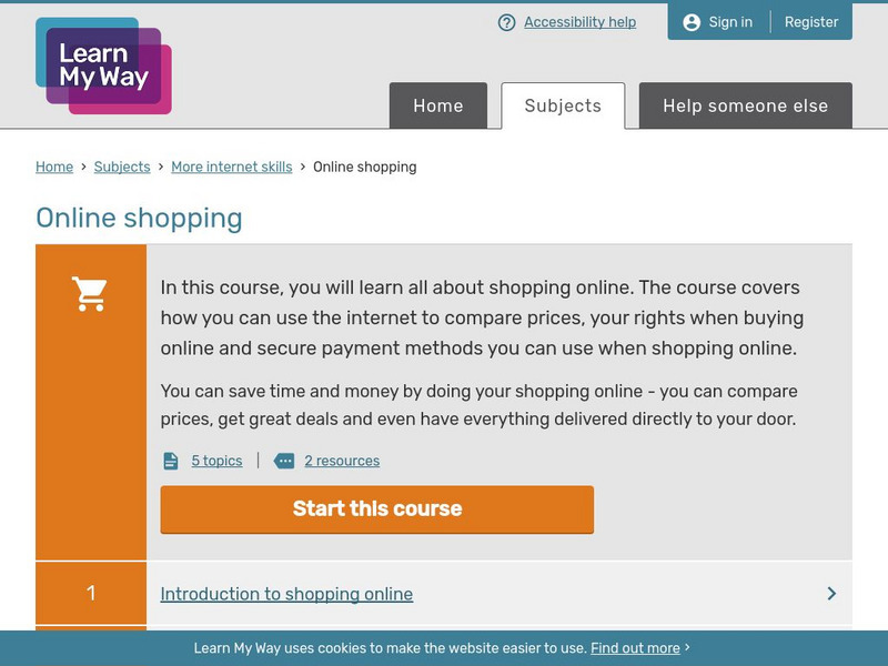 Learn My Way: Online Shopping Unit Plan Learn My Way: Online Shopping Unit Plan