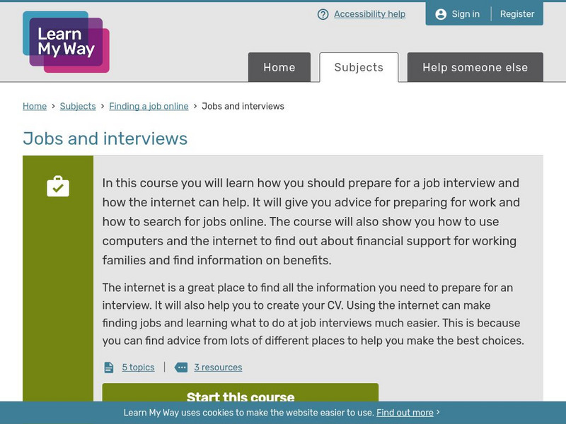 Learn My Way: Jobs and Interviews Unit Plan Learn My Way: Jobs and Interviews Unit Plan